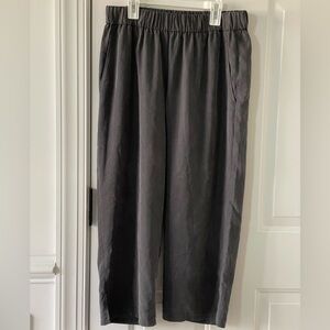Eileen Fisher Pants Cropped Pull On Grey Size Medium